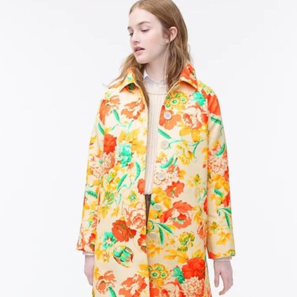 J.Crew Collection trench coat in Ratti® Woodstock floral